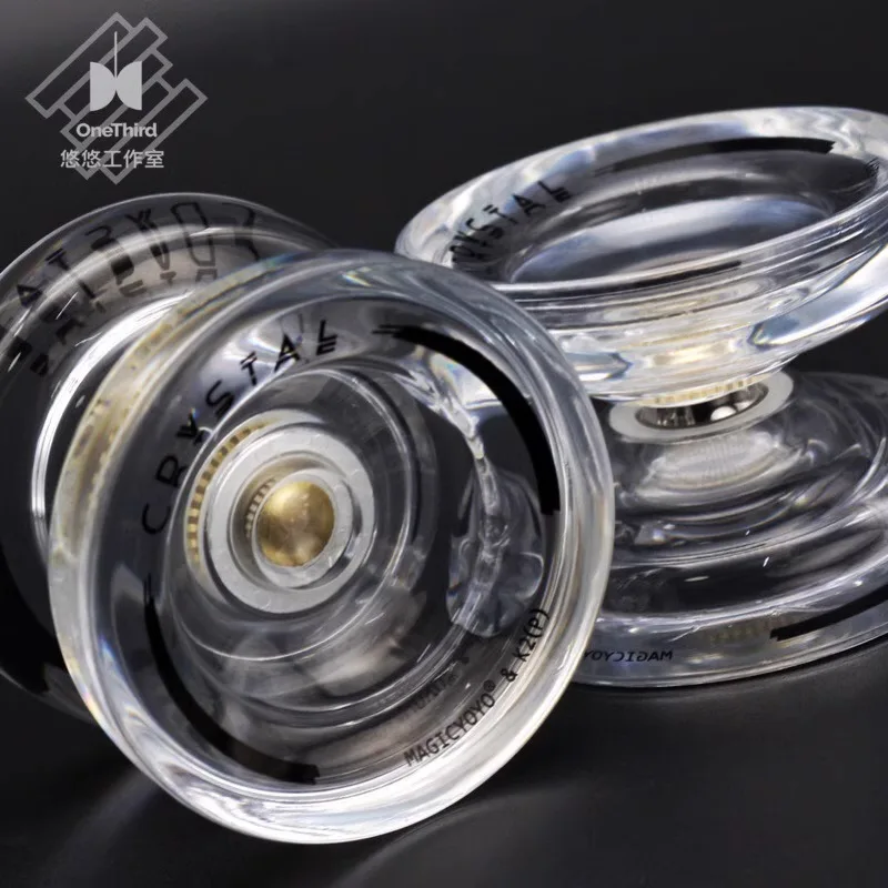 Beginner Yo-yo Crystal K2-crystal Professional Fancy Yo-yo Magic Yoyo Ghost Hand Cool Color Transparent Edition Gift Toys