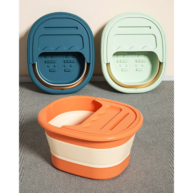 Foot Soak Tub Foldable Footbath, Footbath With Foot Massager To Help Sleep, Foot Spa,Foot Soaking Tub Soothe