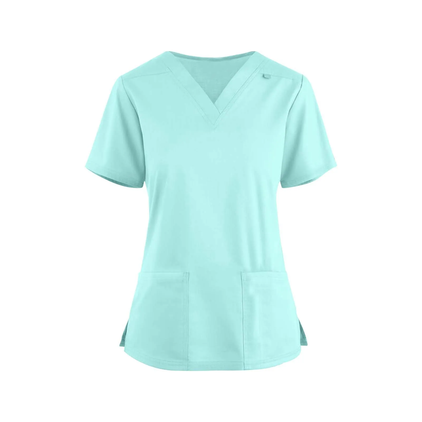 

Surgical Nurse Uniform Female Operating Room V neck Solid Working Uniform Health Services Clinic Scrubs Top For Women