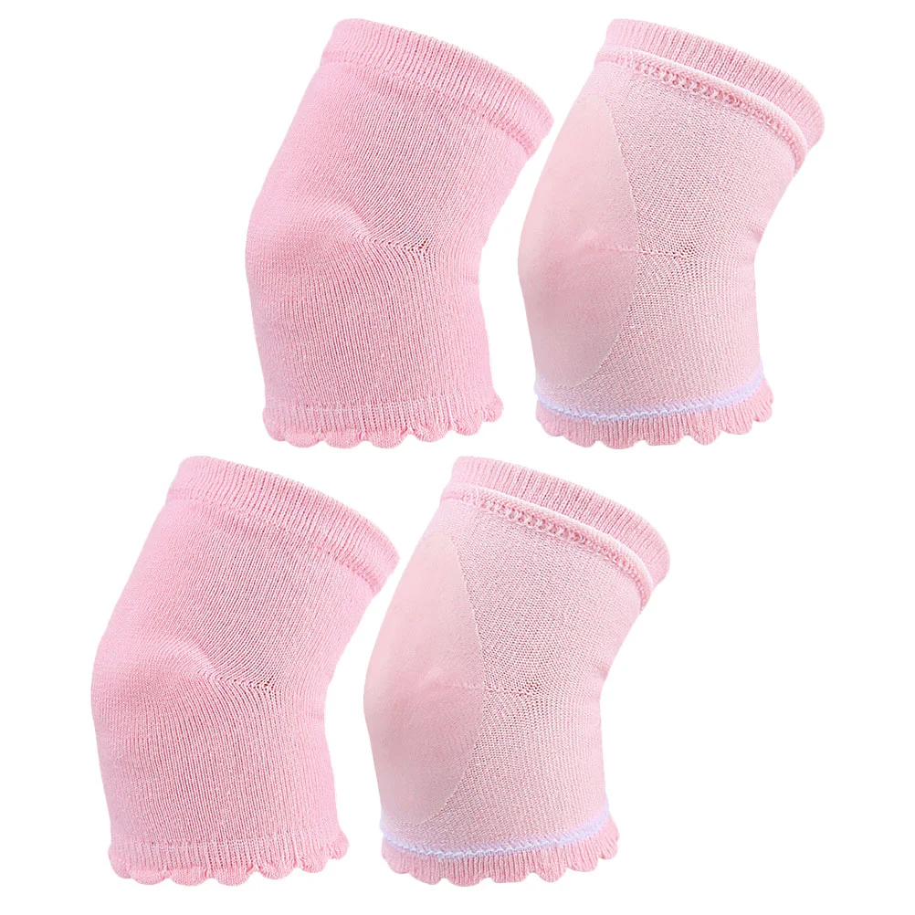 

2 Pairs Elbow Sleeve Elbow Support Pads Moisturizing Socks Brace Feet Moisturizer Sports Toeless Pink Women's