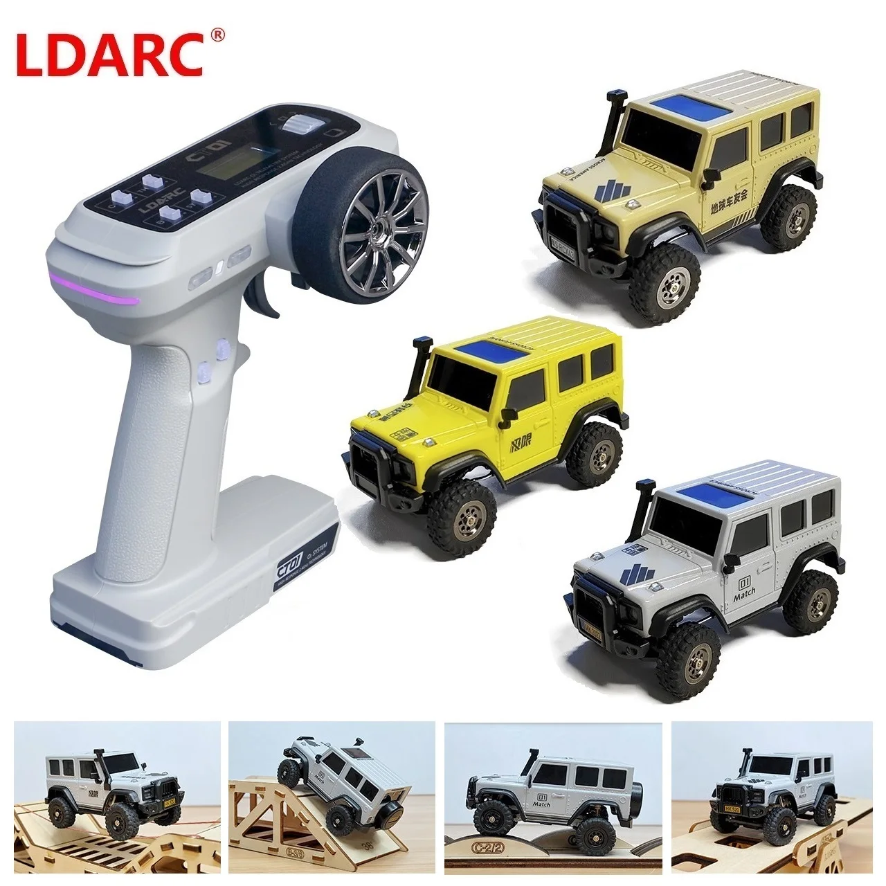 

LDARC X43 Crawler 1/43 4WD RTR RC hobby car Remote control mini climbing vehicle off roader for Kids Adults training gift