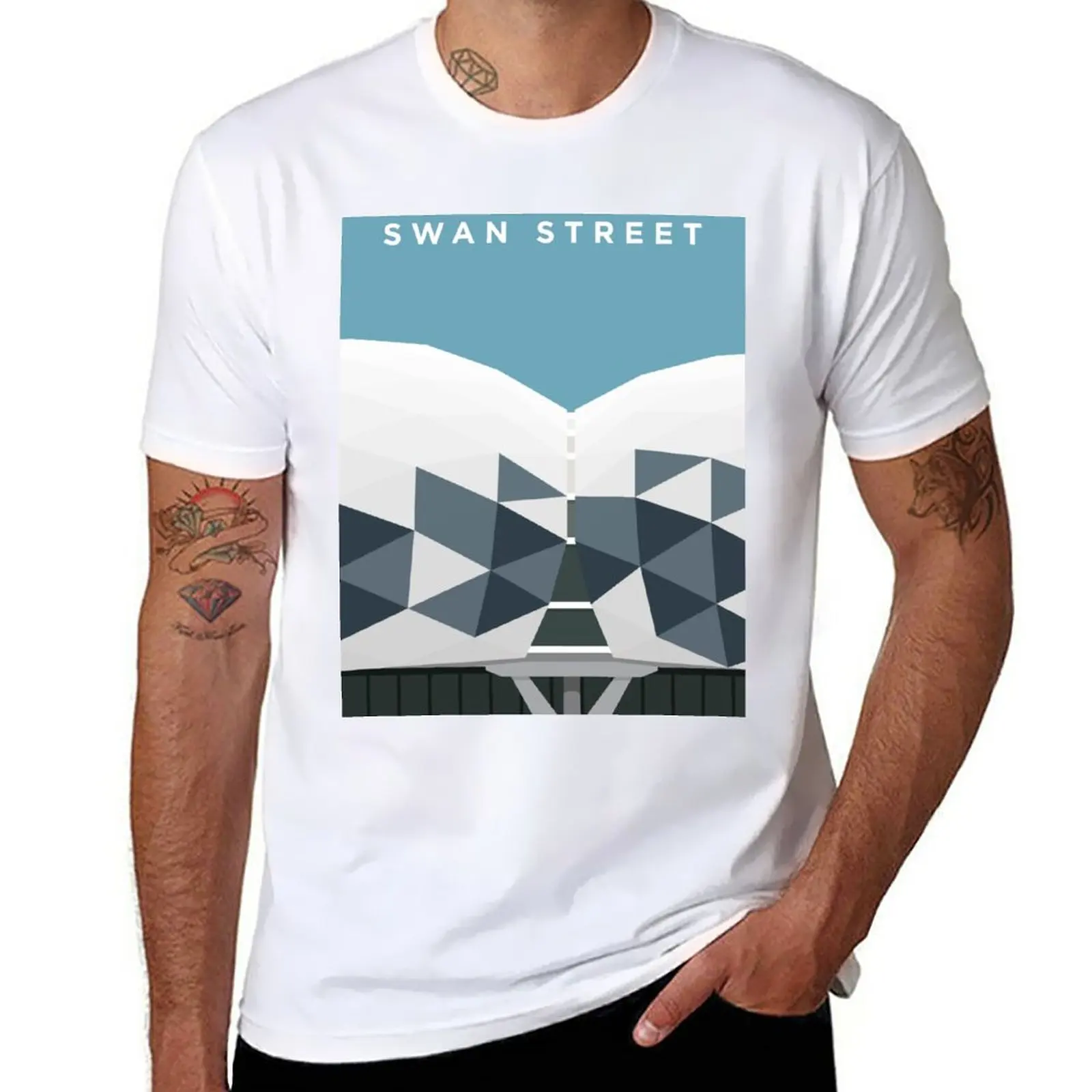 

Swan Street T-Shirt Blouse plain blacks plus sizes mens big and tall t shirts