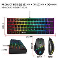Gaming keyboard and mouse pc kit 60% keyboards gamer clavier souris full set teclado combo key board clavier souris rgb set up - Image 6