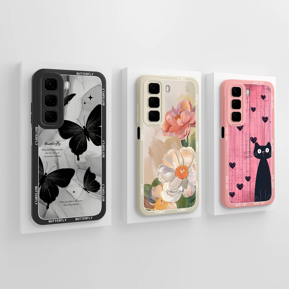 Cool Cat Soft Liquid Silicone Back Cover for Full Coverage Protection