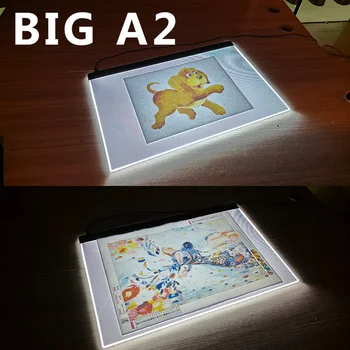 Elice big A2(60x40cm) ultra thin LED Drawing Digital Graphics Pad USB LED Light pad drawing tablet Electronic Art Painting