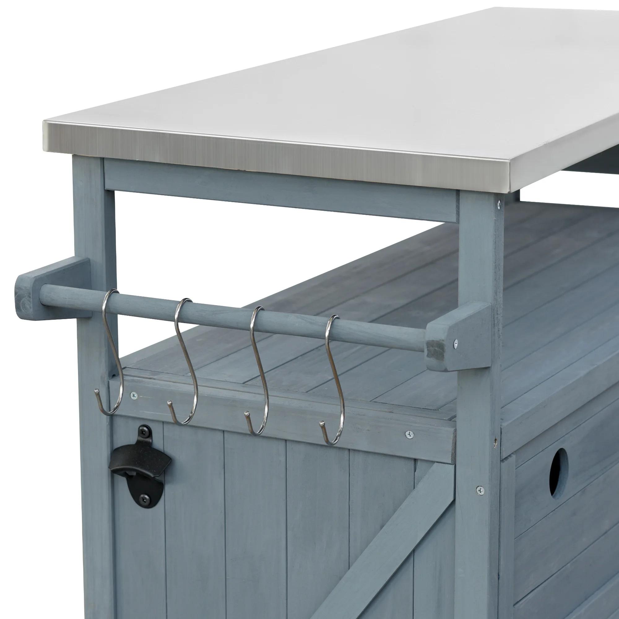Rolling Patio Bar Cart 5