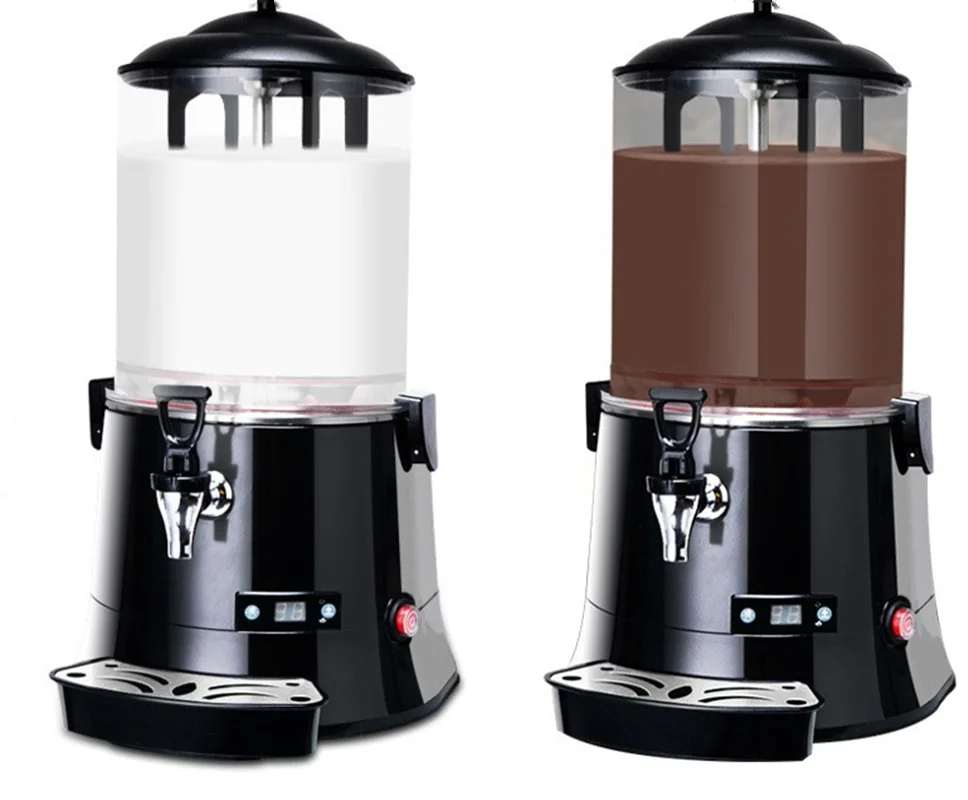 Commercial Hot Chocolate Machine 10L Drinking Hot Chocolate Dispenser Milk Tea Soy Bean Coffee Wine Dispenser  Kitchen Appliance crystal glass mini mug small house diy coffee miniature mugs drinking adornment model