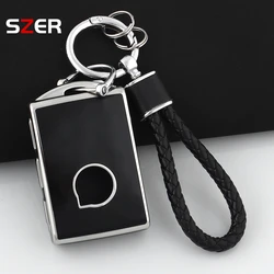 Custodia per chiave auto TPU fashion con 4 pulsanti e portachiavi - Accessorio auto premium