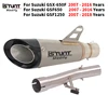 For SUZUKI GSF650 GSX650F 2007-2016 GSF 1250 2007-2018 Exhaust Set Stainless steel Motorcycle Muffler Pipe Silencer Espace Moto