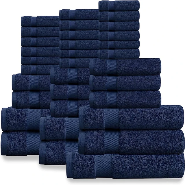 Organic Cotton Luxuriously Plush Bath Towel 33 Piece Set