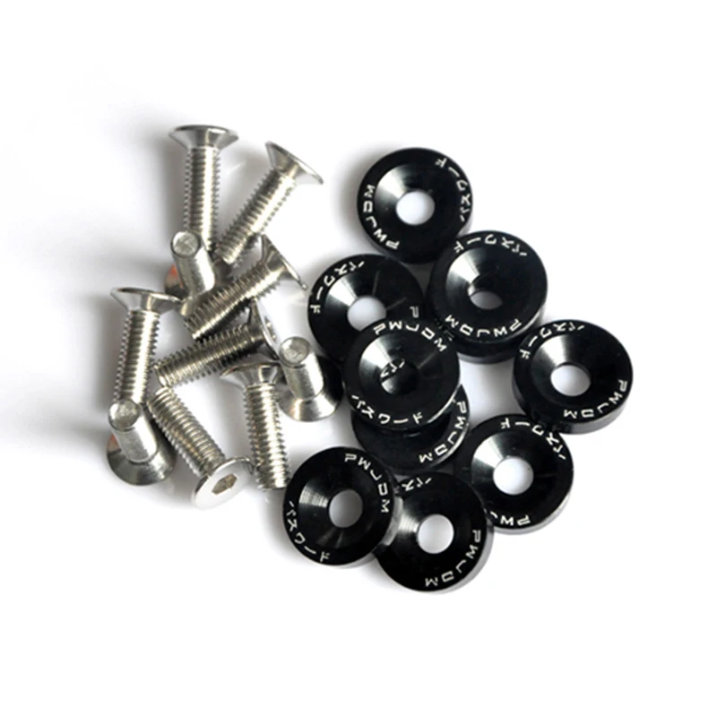 

Headlights Screw Washers & Bolts 10pcs Accessories Aluminum Anodized Brand New Nice 2018 High Quality Hot Sale