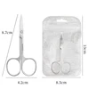 1Pc Eyebrow Scissors Stainless Steel Nail Tools Eyebrow Nose Eyelash Scissors Multifunctional Facial Hair Trimmer Makeup Beauty 6