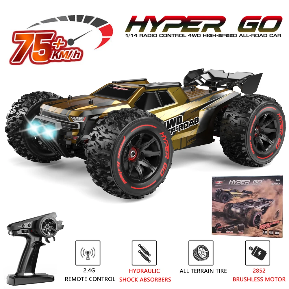 MJX Hyper Go 14209 RC Camion Buggy Auto 1/14 Brushless 45 &amp; 62KPH