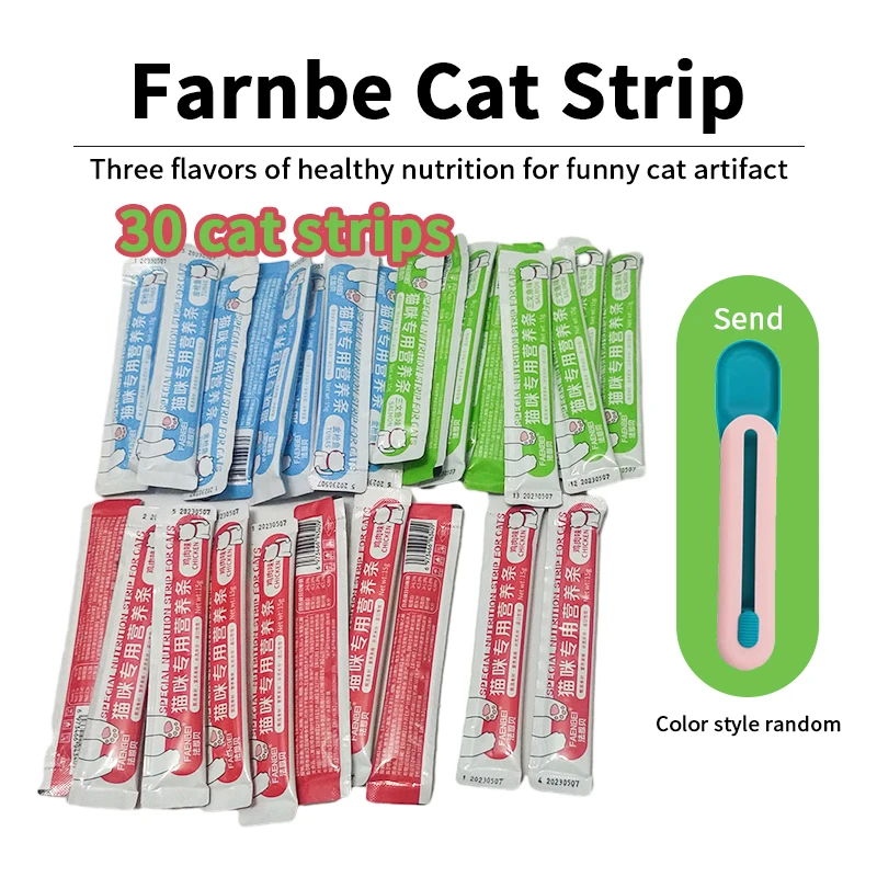 Cat Strip Cat Snack Wonderful Fresh Wet Food Package Liquid Nutrition Strip Kitten Cat Nutrition Grucci Per Capelli Da Ingrasso Cibo Per Animali Domes