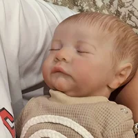 Risbecko Lifelike 43cm Finished Reborn Doll, Like Real Baby Handmade Art Doll, 3D Painted Skin With Visible Veins Vinyl Limbs 4