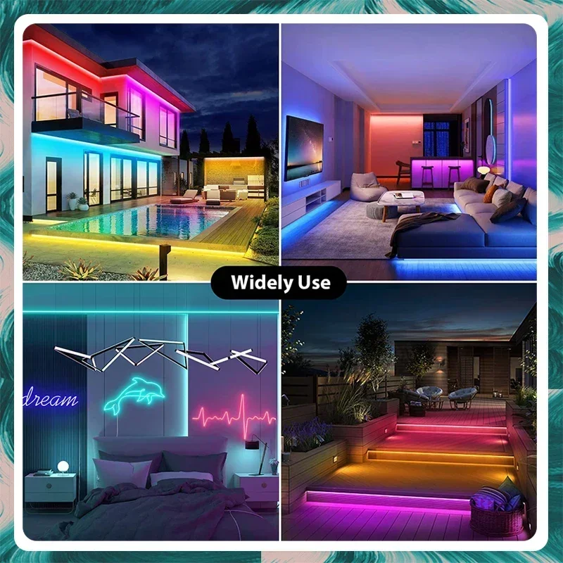 음악 동기화 기능이 있는 TUYA 네온 로프 조명, 32.6ft, 10m, 84LEDs/m RGB 로프 조명, 12V LED RGB 네온 로프 조명, 알렉사 구글과 함께 작동