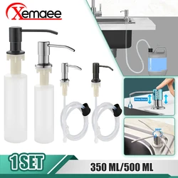 Liquid Soap Dispenser com aço inoxidável Cabeça, Tubo Mangueira, Garrafa Acessórios, Bomba, Pia, Mão, Loção, Kitchen Sink