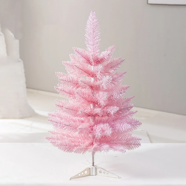 Árvore de Natal Rosa Decorada - 60cm – Minussi Home