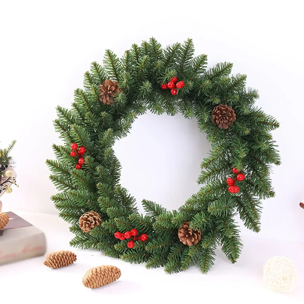 thumbnail image 1 of Convenient Hanging Christmas Pine Cones Wreath Built in String Effortlessly Transform Your Home for Christmas, 1 of 5