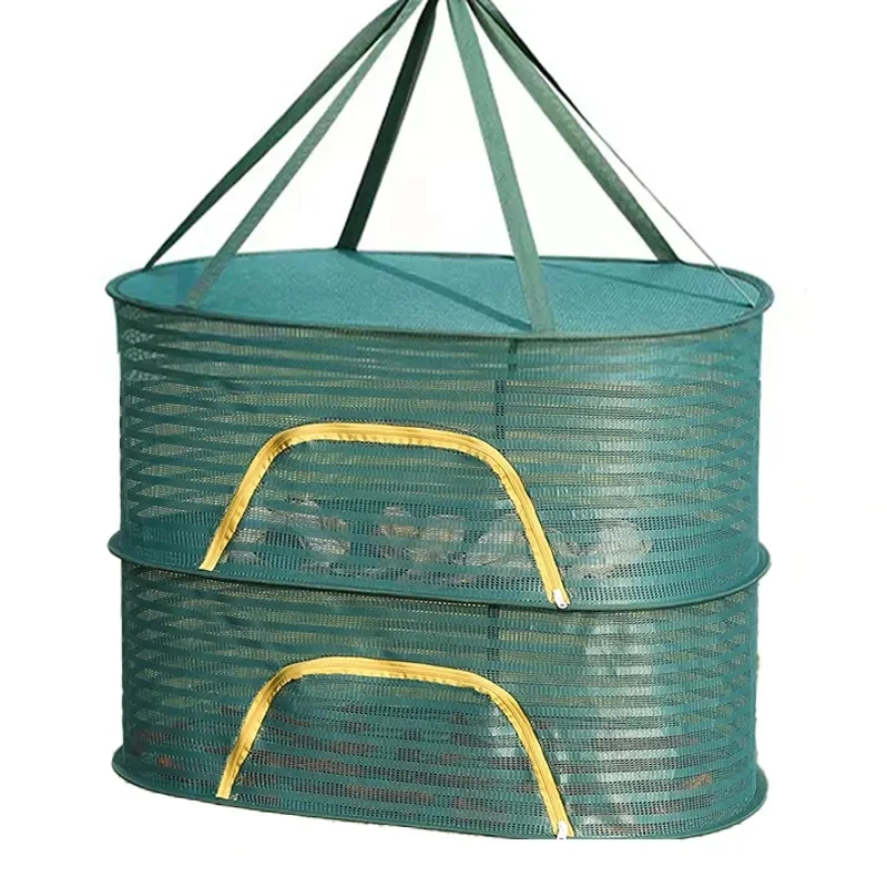 Multiple Optional Zipper Closure Mosquito Proof Insect Proof Clothes Dry Basket Cured Meat Dry multi-functional Drying Net Bag 5