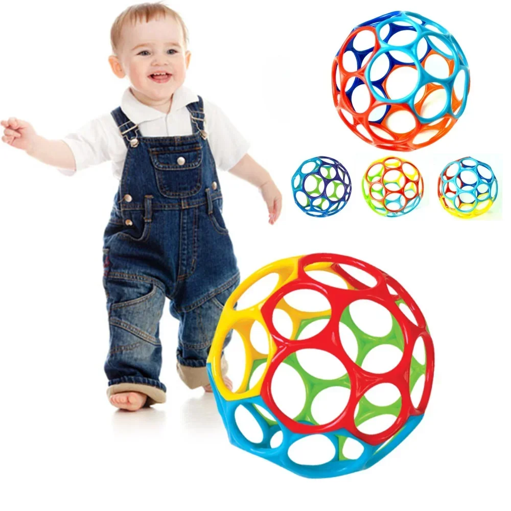 Baby Sensory Ball Baby Intelligence Develop Wave Ball Hand Bell Bite Catch Toy for Children Infant Sensory Development Toys