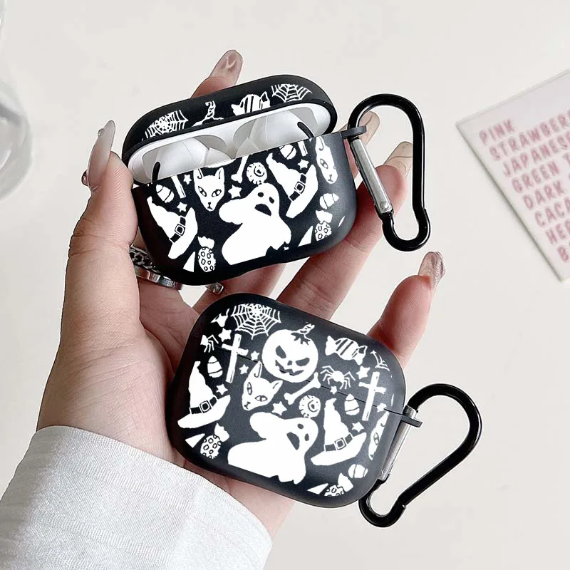 Halloween AirPods Case for Teens with Sticker Graphic Design