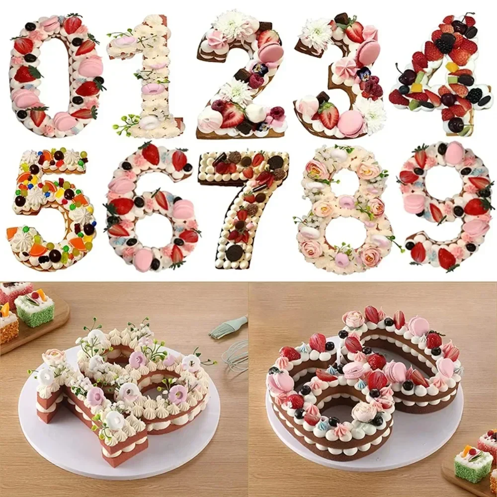 Moldes De Silicona De 8 Pulgadas Con Corazones De Mousse Antiadherentes Moldes Para Hornear Para Cumpleanos Chocolate Brownie Pastel De Parejas