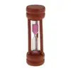 Maroon Wood Sandglass Timer Teeth Brushing Special Needs Therapy Math Exercising Hourglass 1,2,3,5 Minutes 2