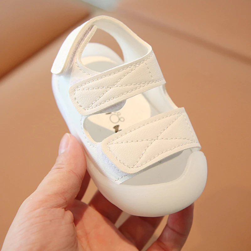 Baby Sandals For Girls Boys Summer PU Leather Soft Bottom Children Shoes Fashion Little Kids Beach Sandals Toddler Shoes