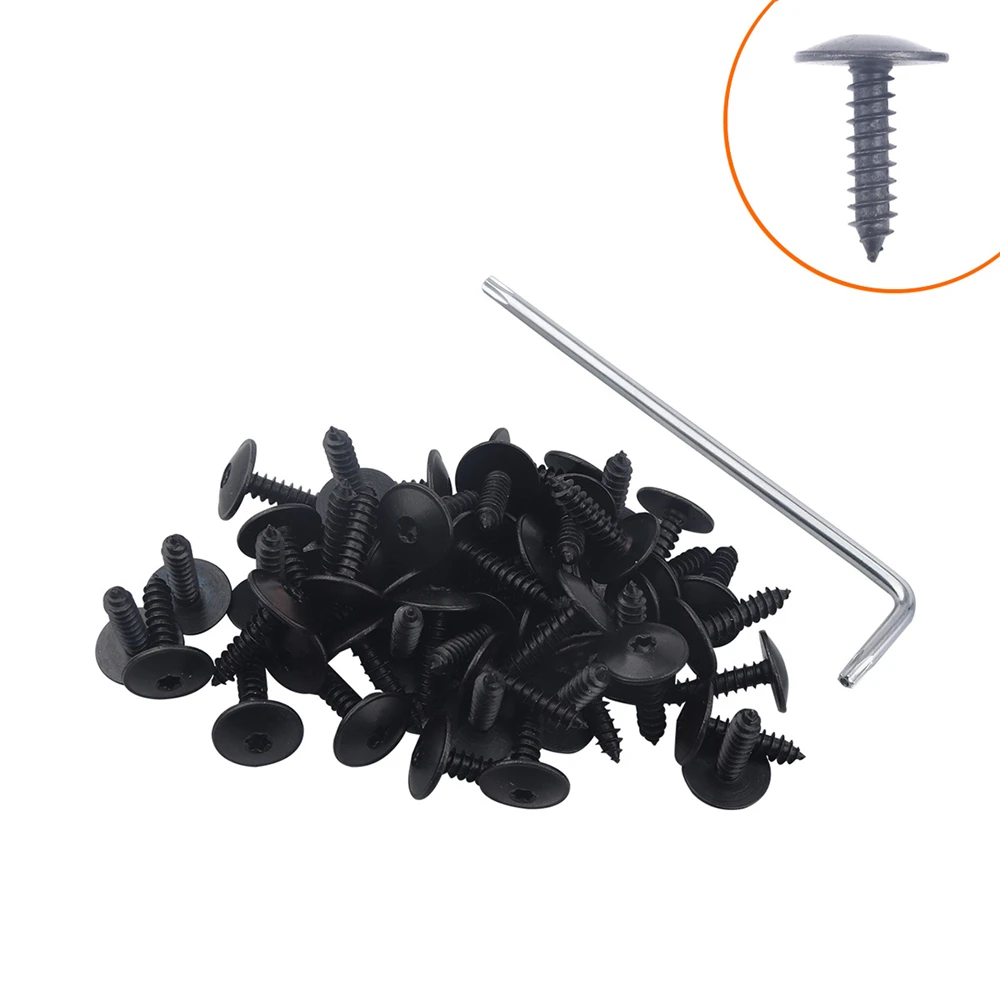 30pcs N90974701 for VW Engine Cover Undertray Splash Guard Fender Mud Flaps Wheel Arch Torx Screw M5*16 Bolt With wrench