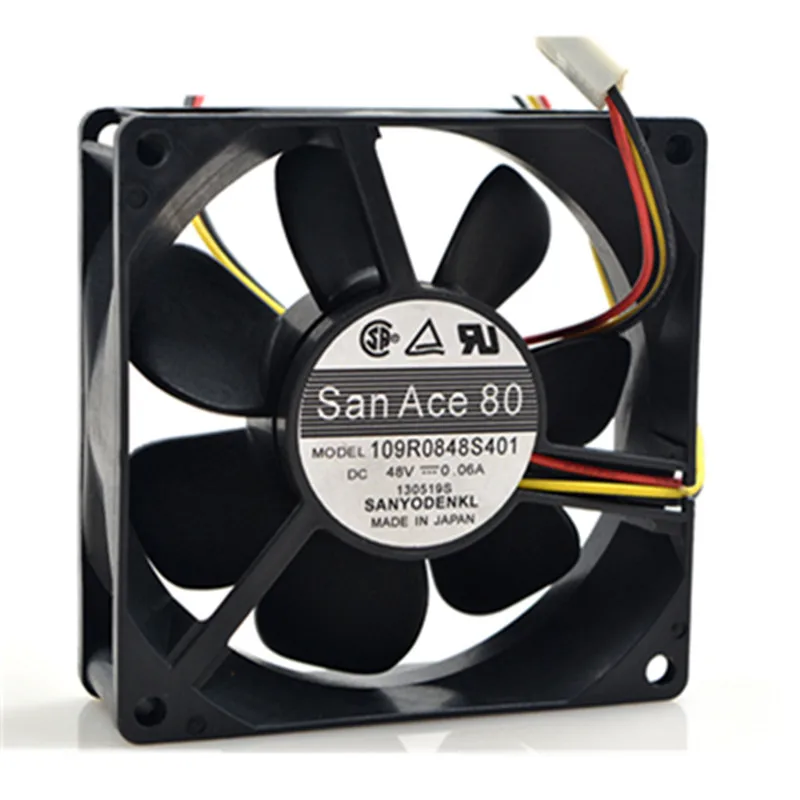 Sanyo San Ace 80 109R0848S401 DC 48V 0.06A 8cm 8025 80x80x25mm    ð ǳ