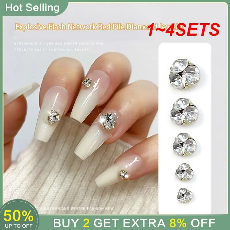 

1 ~ 4 комплекта фонарик для ногтей, роскошная металлическая ручная дрель для ногтей, аксессуары для ногтей ручной работы, кристальная дрель для ногтей, изысканная