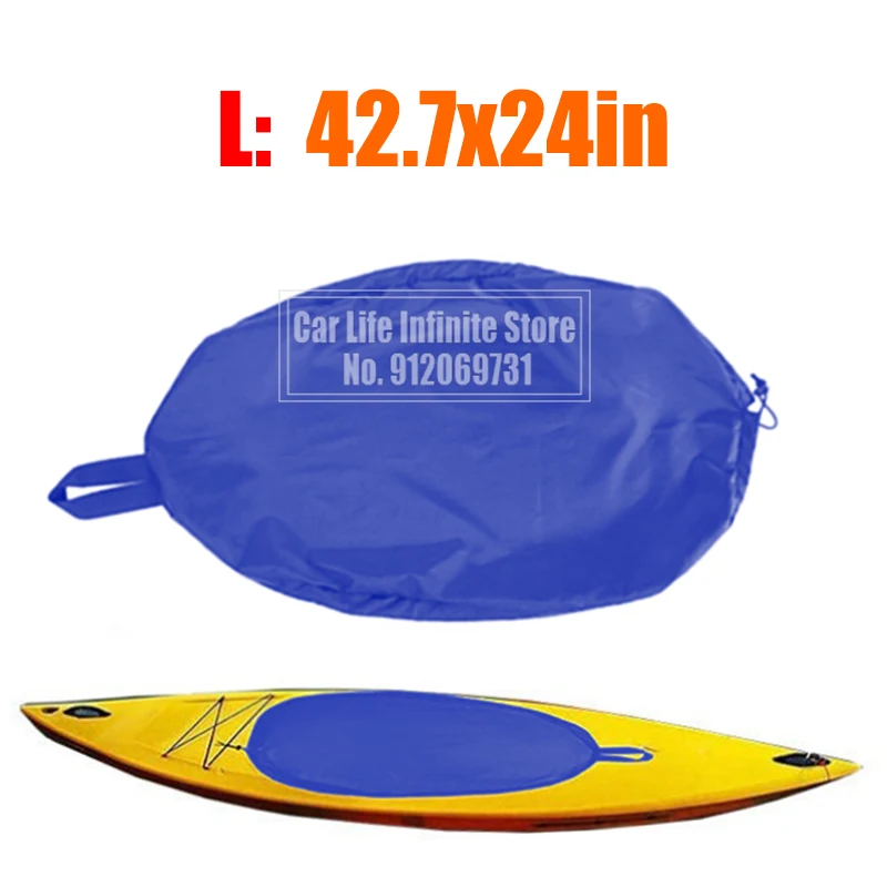 Universal Cockpit Cover 420D Fit paddle Kayak accessories for boats Breathable Adjustable Blocking Protector Ocean canoe S-XL