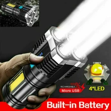 

D2 99000LM Torch Powerful LED Flashlight Super Bright EDC USB Rechargeable Camping Fishing Tactical Lamp Headlamp Lantern Torch