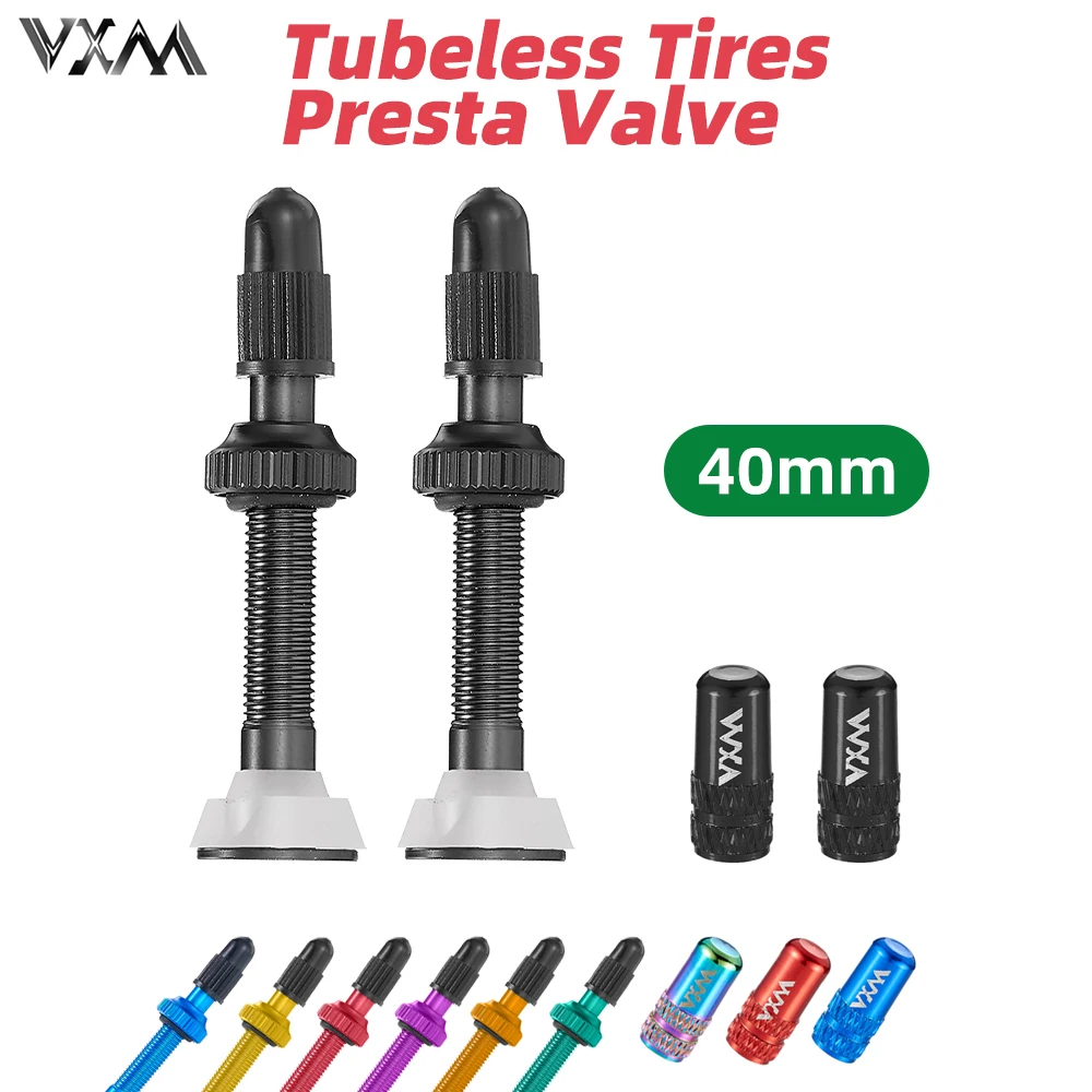 1Pair 40mm Presta Valve for Road MTB Bicycle Tubeless Tires Brass Core 1pair-40mm-presta-valve-for-road-mtb-bicycle-tubeless-tires-brass-core