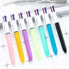 4-in-1 Retractable Ballpoint Pens 4 Colors Shuttle Pens Multicoloured Pens Office School Supplies for Smooth Writing K1KF 6