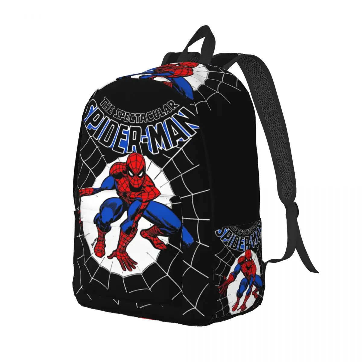thumbnail image 1 of Mochila para adolescentes con diseño de superhéroe Spiderman Spiderverse con bolsillo, mochila de negocios para estudiantes, para hombres y mujeres, bolso de hombro para computadora portátil, 1 of 5