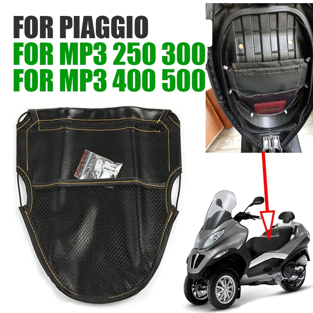 For PIAGGIO MP3 250 MP3 300 MP3 400 MP3 500 MP3 Motorcycle Accessories  Under Seat Storage Bag Leather Tool Bag Pouch Bag Parts - AliExpress