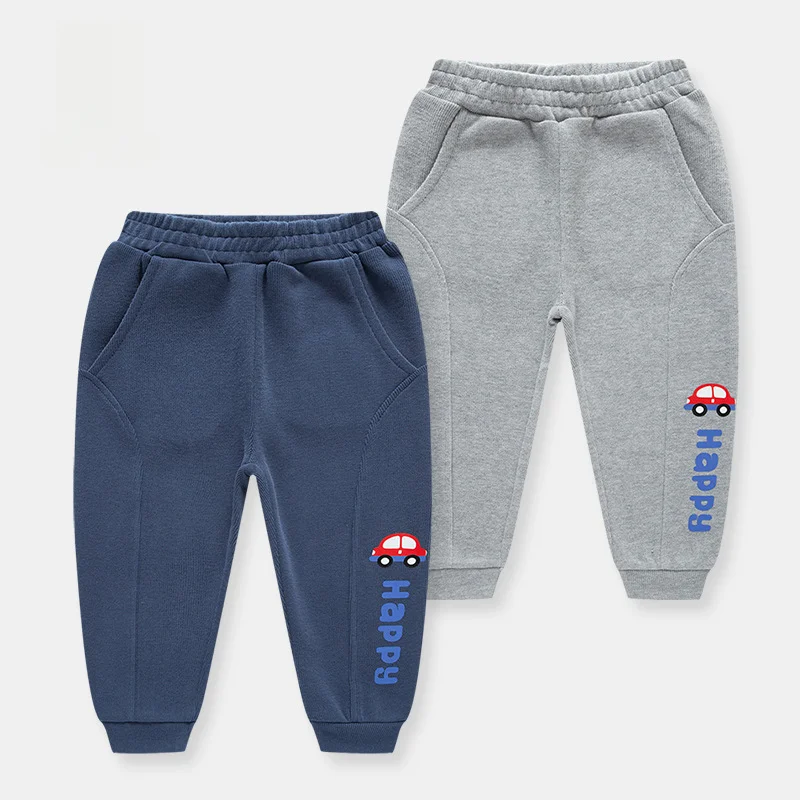 Children Autumn Cartoon Boys Pants Baby Casual Long Pants French Roule Children Clothing Cotton Material Soft Touch Korean Style
