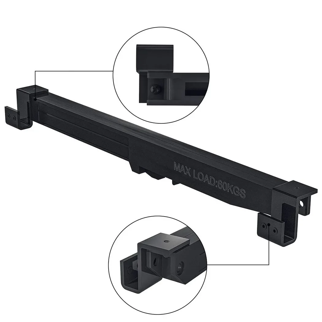 문짝 무게추 구멍 없는 트랙 키트, 댐퍼 슬라이딩 헛간 문짝 하드웨어, 소프트 클로즈 메커니즘, 88-132 파운드, 펀치 없음, 2 개