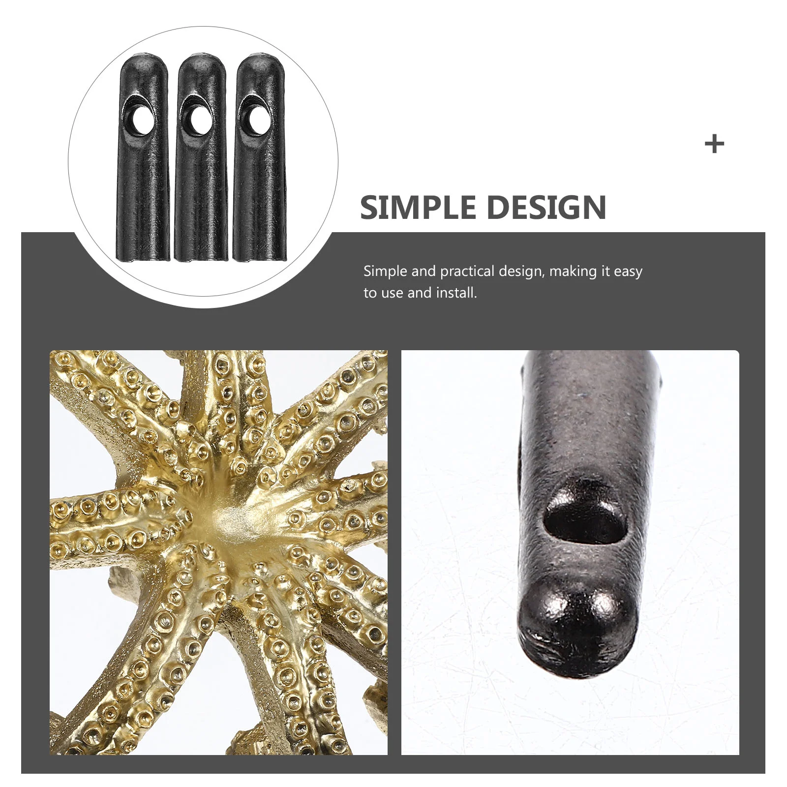 10 Pcs Umbrella Tail Beads 4mm Hole 19X5mm Metal Replacement Parts for Folding Umbrellas Easy Install Versatile Use