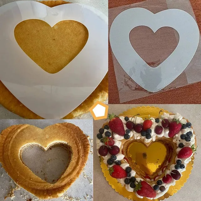 Stencil Per Torte Compleanno - 4 Pezzi, Diametro 20 Cm, Per Decorare Torte E Cupcake - Foto 5