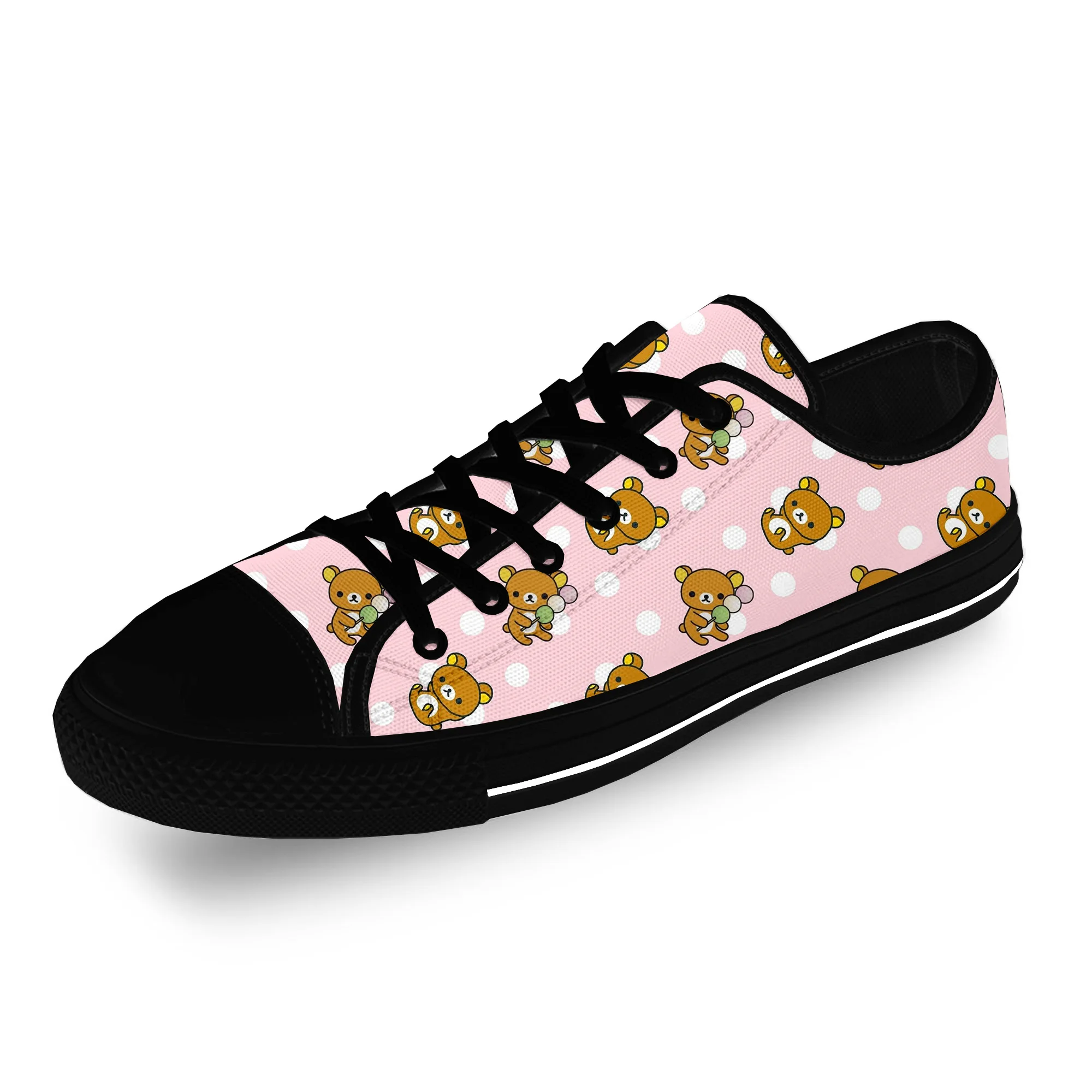 Cartoon Bear Animal Funny Cute Casual Cloth Fashion 3D Print Low Top Canvas Shoes Men Women Lightweight Breathable Sneakers corgi dog kawaii cartoon graphic hoody women fashion casual hooded clothes cute animal print sweatshirts female funny streetwear