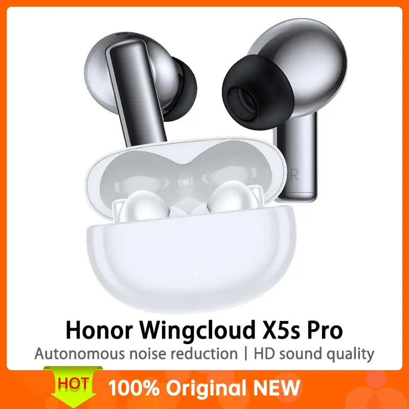 

Honor Wingcloud X5s Pro Bluetooth 5.3 Hi-Res high-definition sound quality, scene-based adaptive noise reduction, and 40 hours o