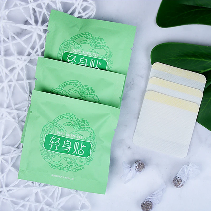 Fat Burning Patch Belly Patch Dampness-Evil Removal Improve Stomach Discomfort Chinese Slimming Mugwort Navel Sticker 30Pc Weight Loss Products Body Repairing Patches