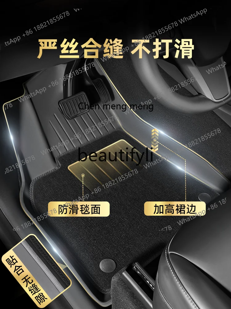 모델3 특수 발판에 적합한 새로운 버전의 모델3 카펫 메인 드라이버 TPE 자동차 부품