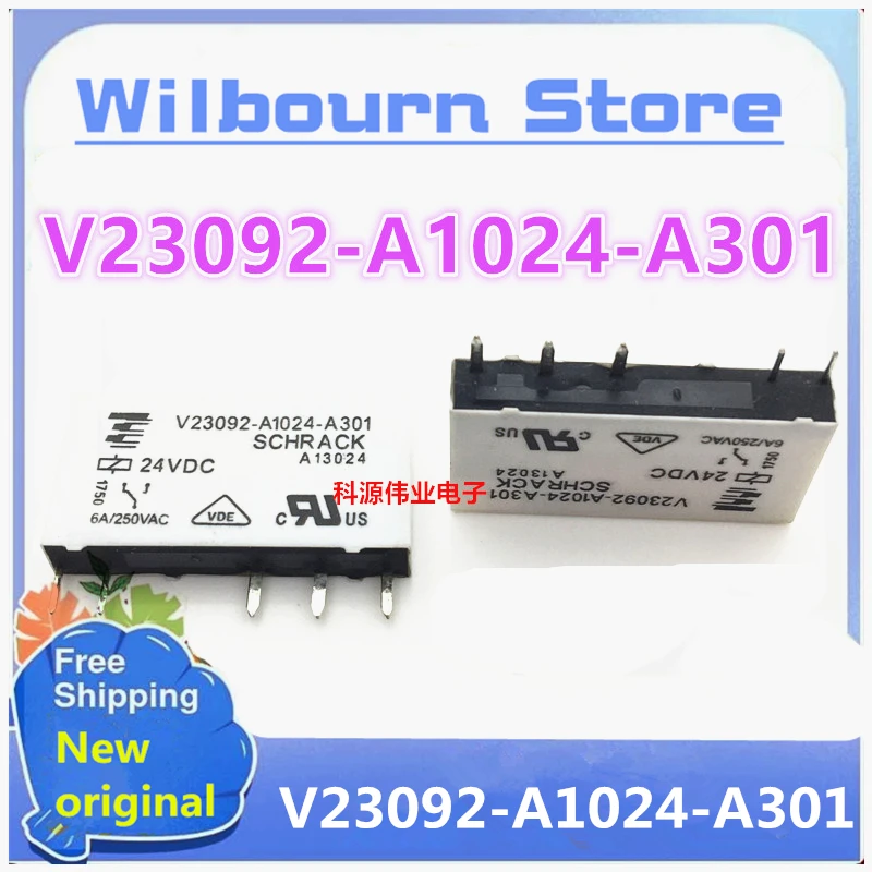 

5 шт. ~ 50 шт./партия V23092-A1024-A301 DIP 23092-A1024 24V 6A конверсионное реле, новое оригинальное
