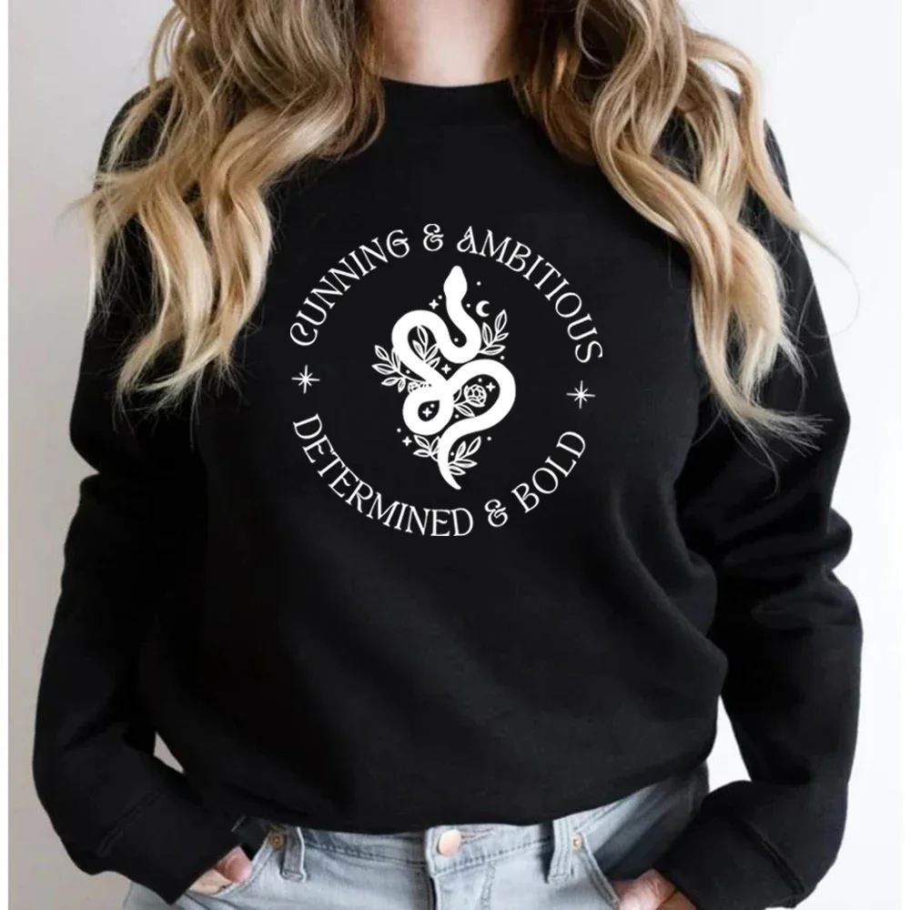 Wizard Snake House Sweatshirt Draco Bookish Hoodie Unisex Crewneck Sweatshirts Long Sleeve Casual Pullover Streetwear Women Top 2