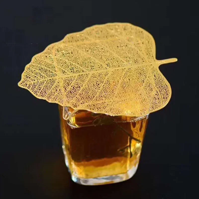 Stainless Steel Bodhi Leaf Tea Filter Net Kong Tea Set Teapot TeaCup Strainers Leaf Strainer Drinkware Teaware Gadgets tea infuser tea strainer tea filter