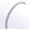 Sterling 925 Silver Jewelry 16cm to 19cm Tennis Bracelet 2mm Zirconia Anniversary Gift Genuine Sterling Silver Bracelet 5